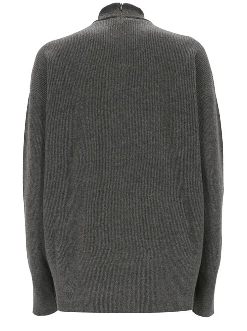 Maglia a coste grigia BRUNELLO CUCINELLI | M12191114C079